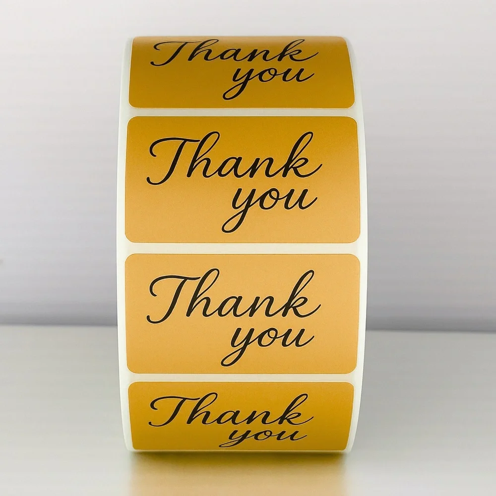 Cute Thank You Labels –Perfect for Packaging & Small Business Orders